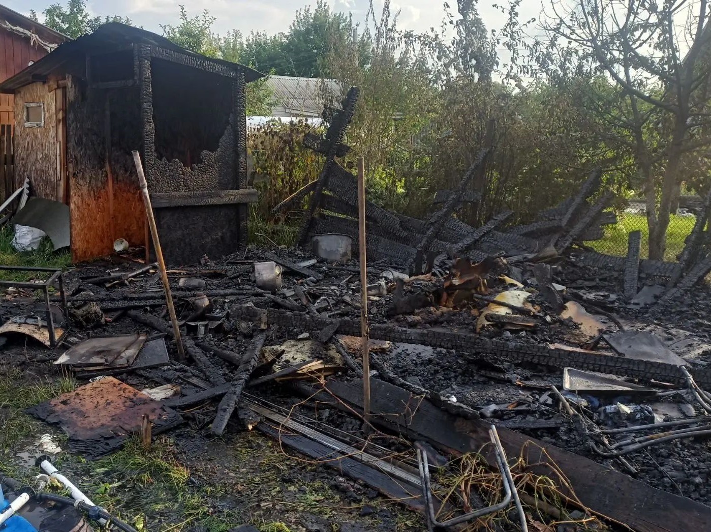 Вчера в Ставропольском районе произошел пожар по рангу 1-БИС
