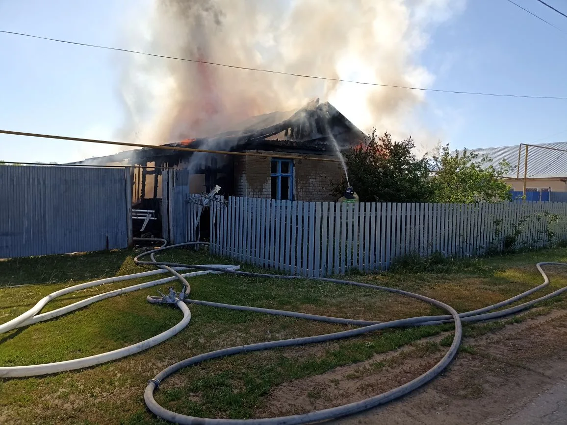 Пожар в Алексеевском районе 