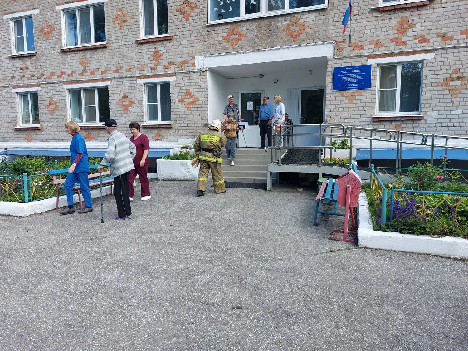 В Елховском районе прошли пожарно‑тактические учения