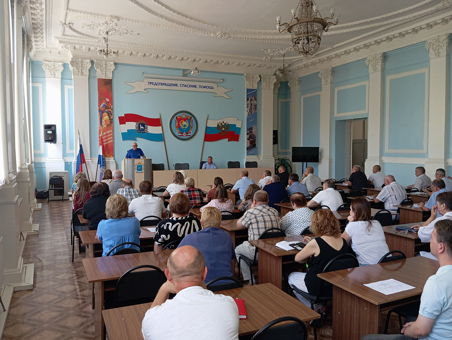 Занятие в облГКУ "Центр по делам ГО, ПБ и ЧС"