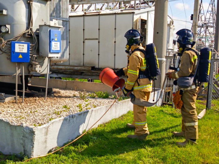 Пожарно-тактическое занятие прошло в Елховском районе