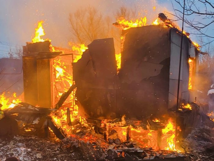 Возгорание нежилого строения произошло вчера в городском округе Кинель
