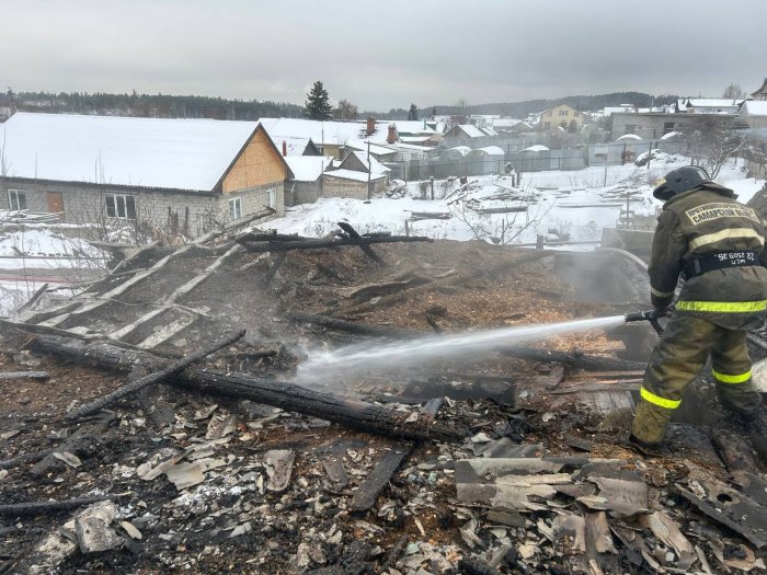 Сегодня в Ставропольском районе произошел пожар. Горел жилой дом