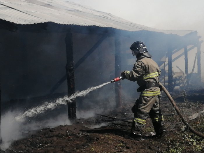 И снова пожар, но уже в Красноярском районе