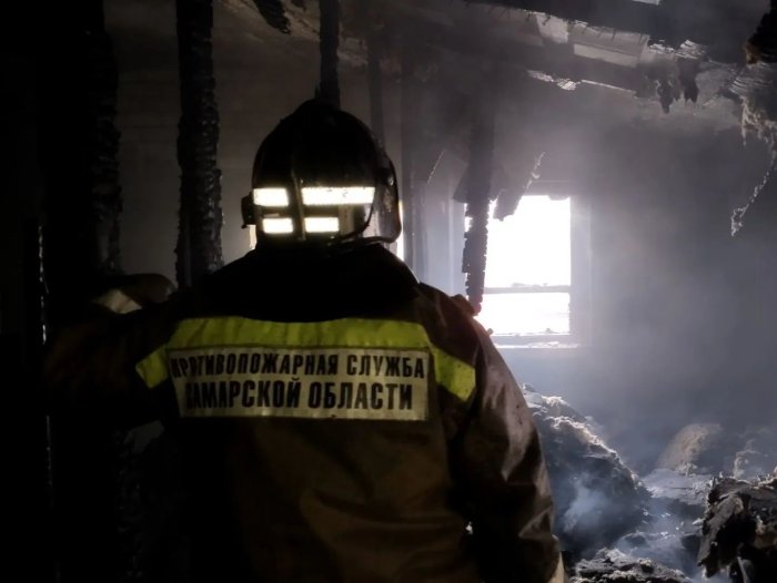 Сегодня утром в Ставропольском районе произошло возгорание дома на площади 100 квадратных метров