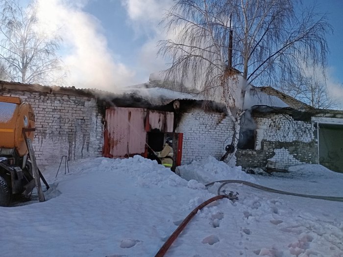 Пожар в селе Пригорки Исаклинского района 