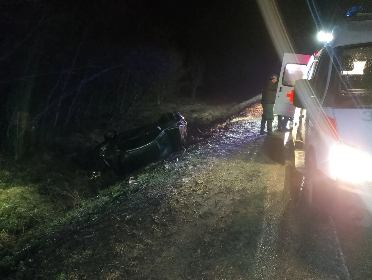 Вечернее ДТП в Большеглушицком районе