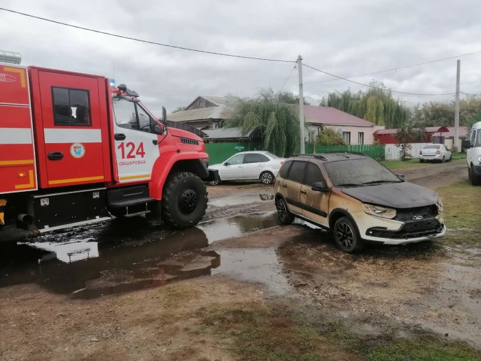 Пожар в селе Обшаровка Приволжского района