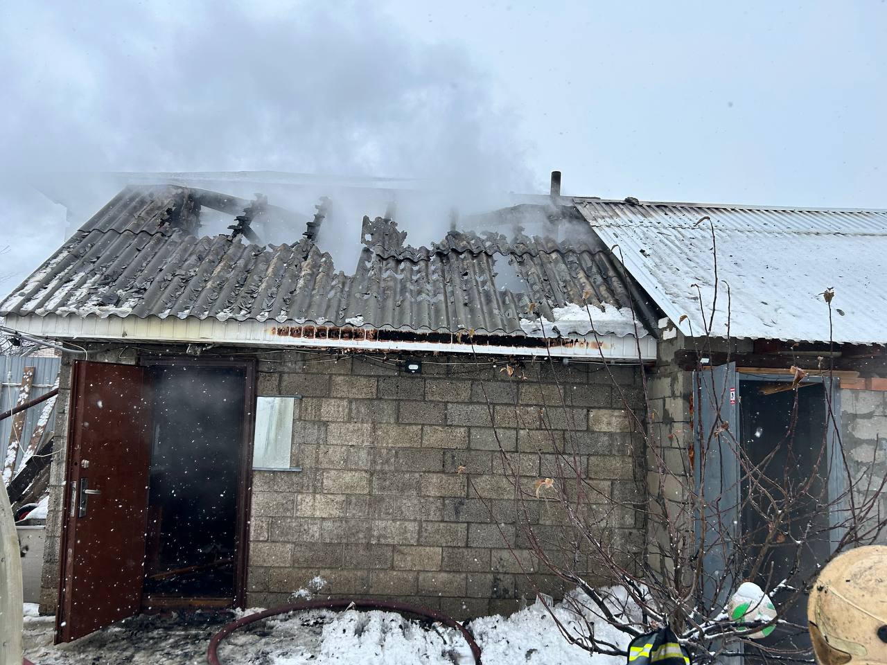 Сегодня в Ставропольском районе произошло возгорание бани