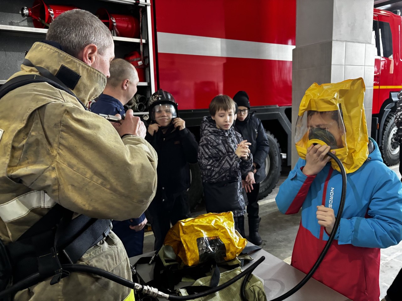Экскурсия в пожарно-спасательную часть
