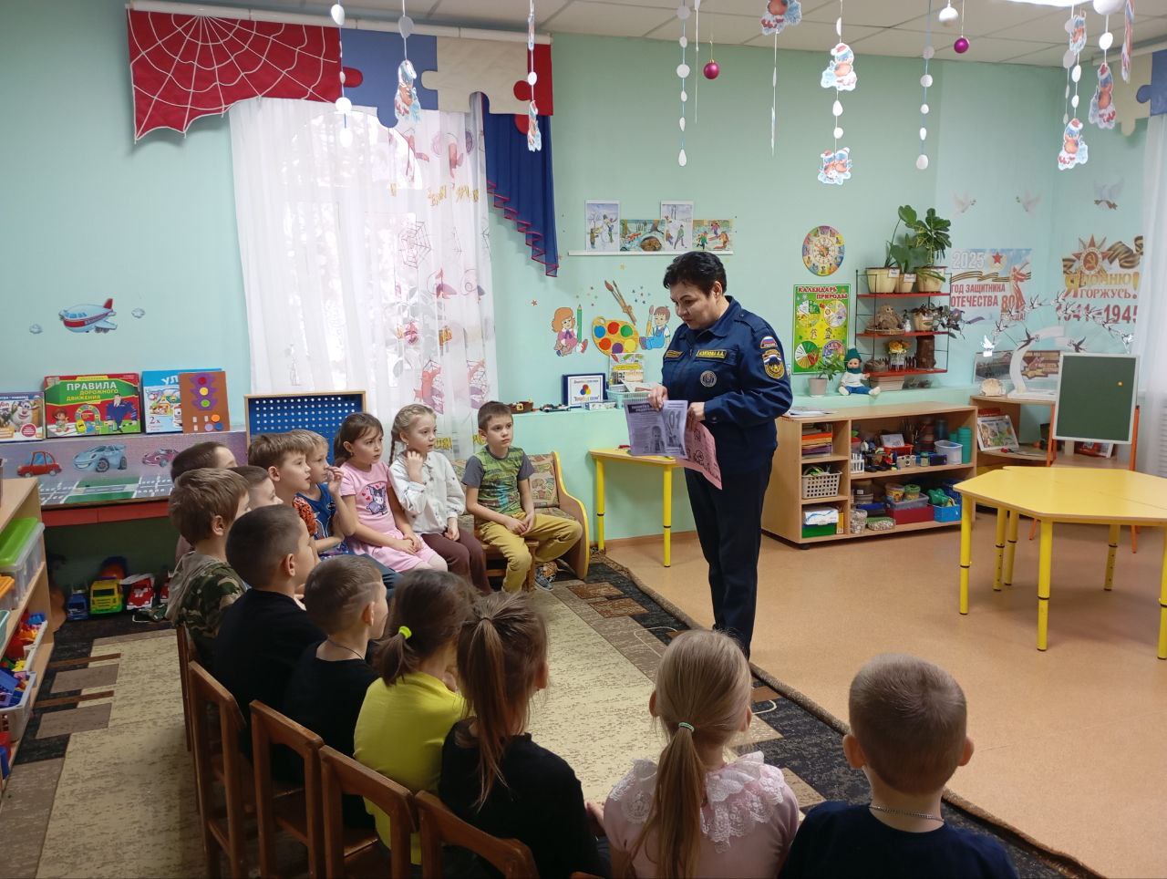 Исаклинским дошкольникам о правилах пожарной безопасности