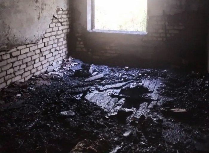 Сегодня в городе Похвистнево горело неэксплуатируемое строение