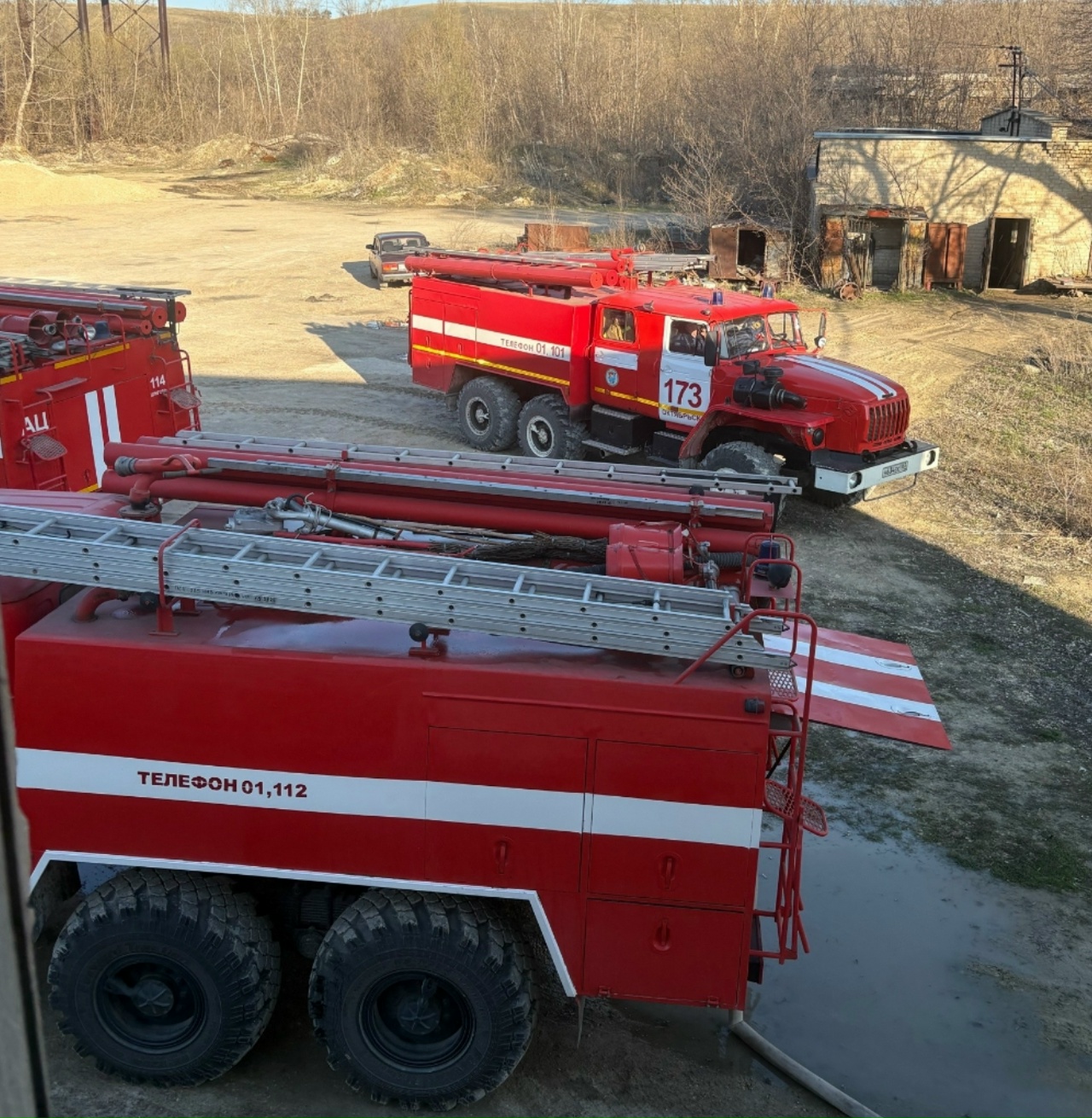 Сегодня утром в Сызранском районе ликвидировано возгорание в нежилом помещении