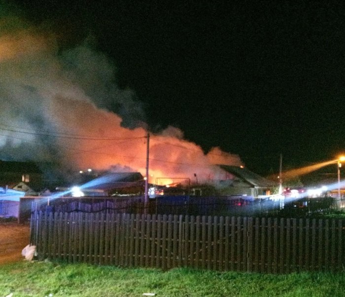 В посёлке городского типа Новосемейкино произошел пожар ранга 1-БИС