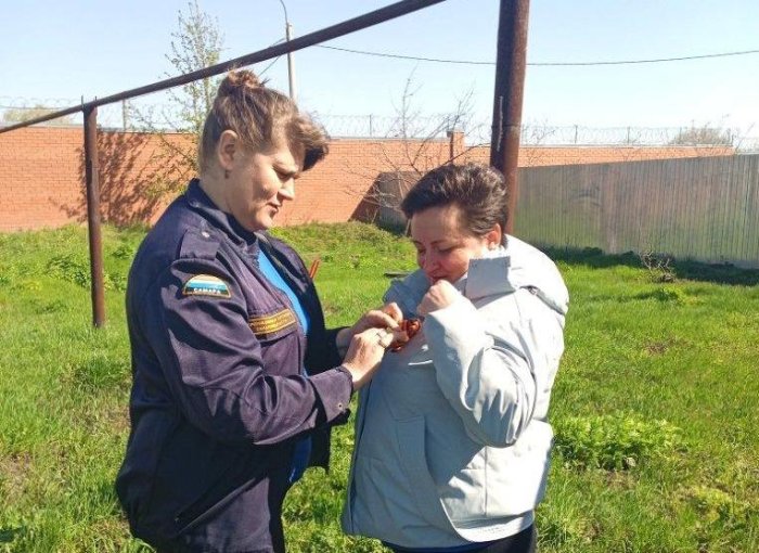 Во Всероссийской акции «Георгиевская ленточка» приняли участие и представители пожарно-спасательной части № 126 Красноармейского района