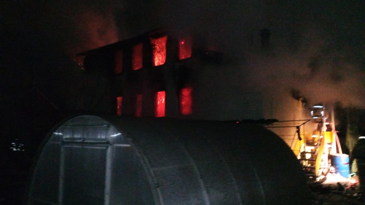 Пожар ранга 1-БИС в Ставропольском районе