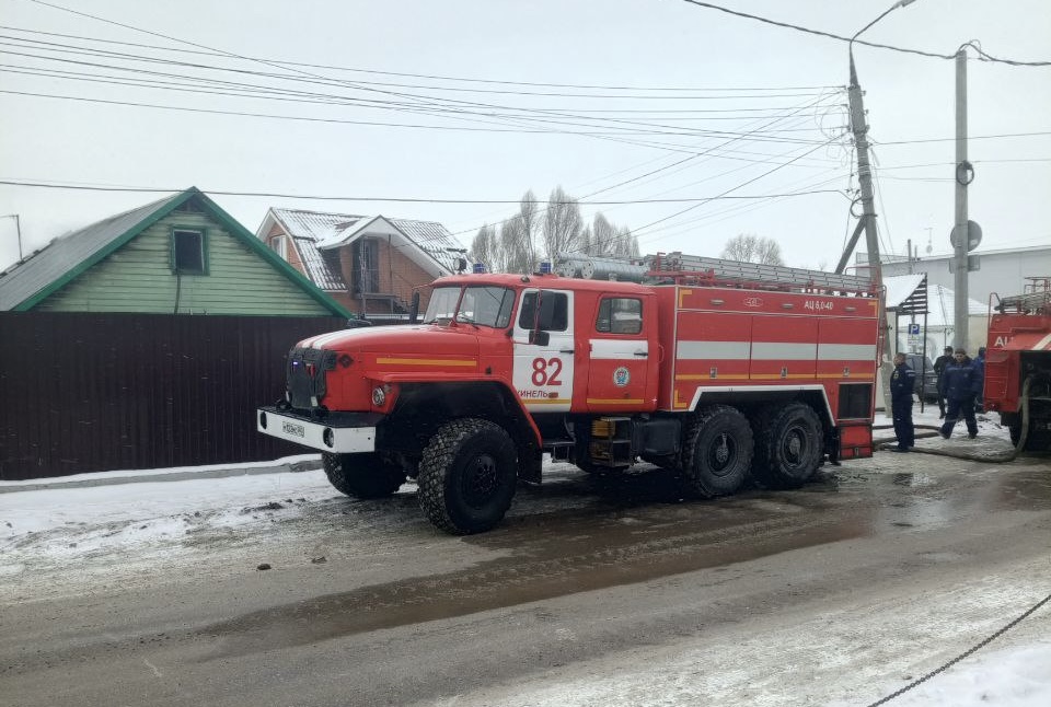 Сегодня днем кинельские огнеборцы ликвидировали пожар