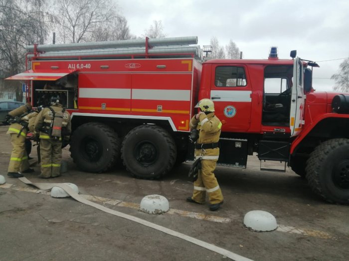 Пожарно-тактическое учение в Шигонском районе