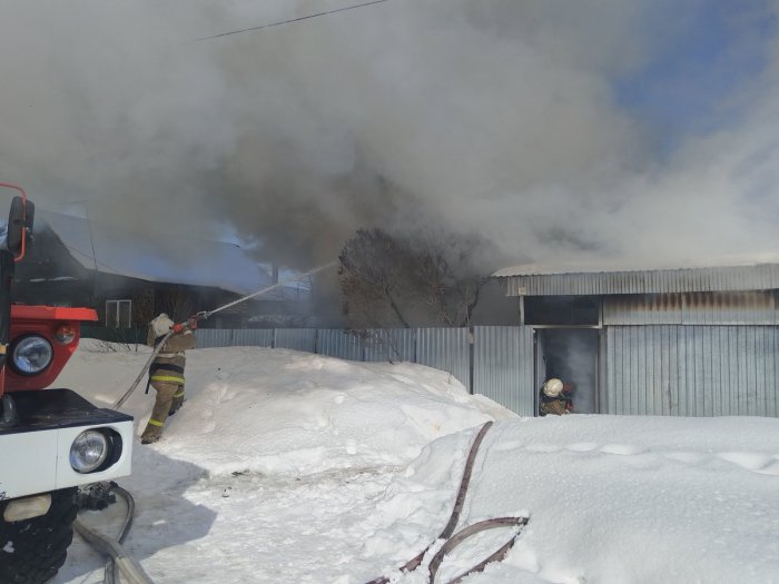 20 февраля в городе Кинеле произошел пожар