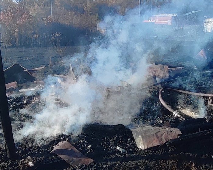 В Красноярском районе горели надворные постройки. Пострадавших, к счастью, нет