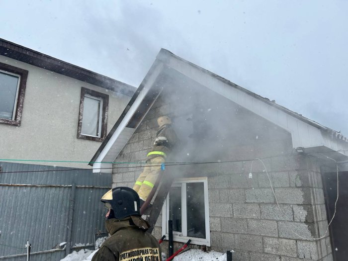 Сегодня в Ставропольском районе произошло возгорание бани