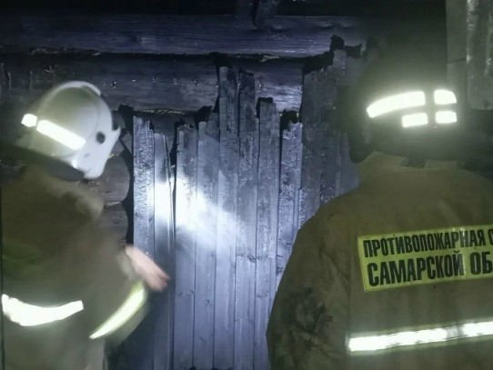 Большечерниговские огнеборцы ликвидировали возгорание бани