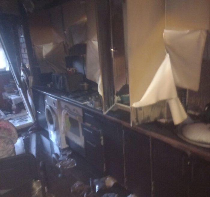 В Ставропольском районе рано утром наши огнеборцы работали на пожаре ранга 1-БИС