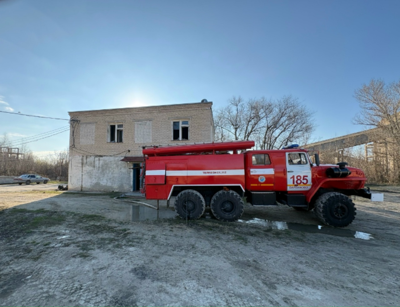 Сегодня утром в Сызранском районе ликвидировано возгорание в нежилом помещении