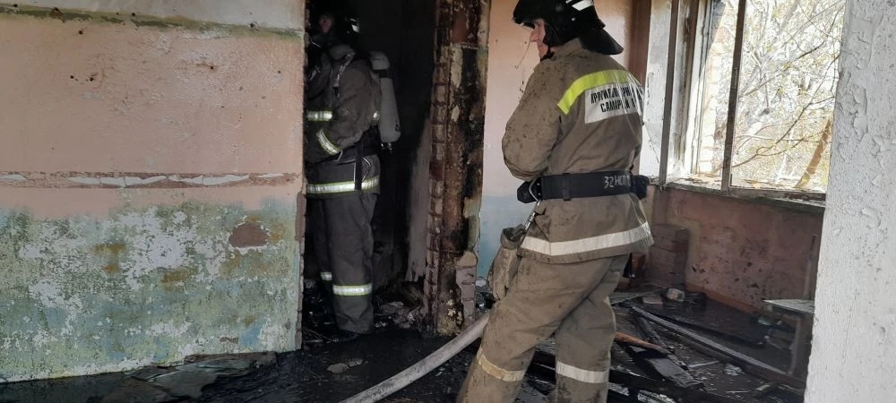 В течение 40 минут наши огнеборцы полностью ликвидировали пожар