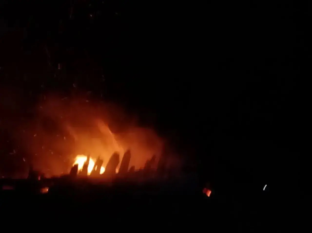 В Шигонском районе произошли пожар и ДТП
