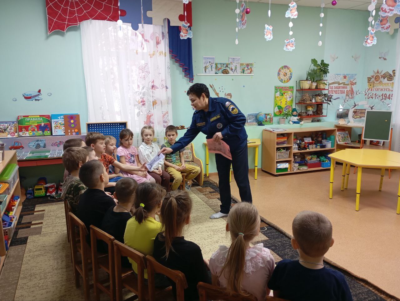 Исаклинским дошкольникам о правилах пожарной безопасности