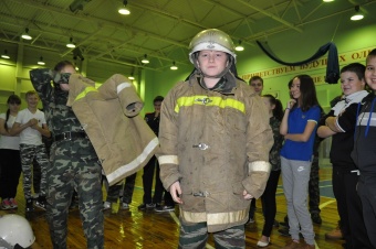 Соревнования по пожарно-прикладному спорту среди кадетских классов Клявлинского района