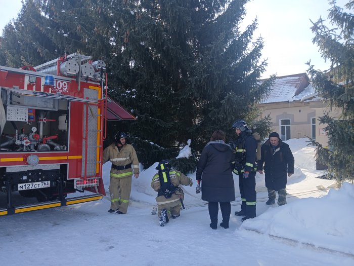 В Сергиевском районе прошли пожарно-тактические учения 