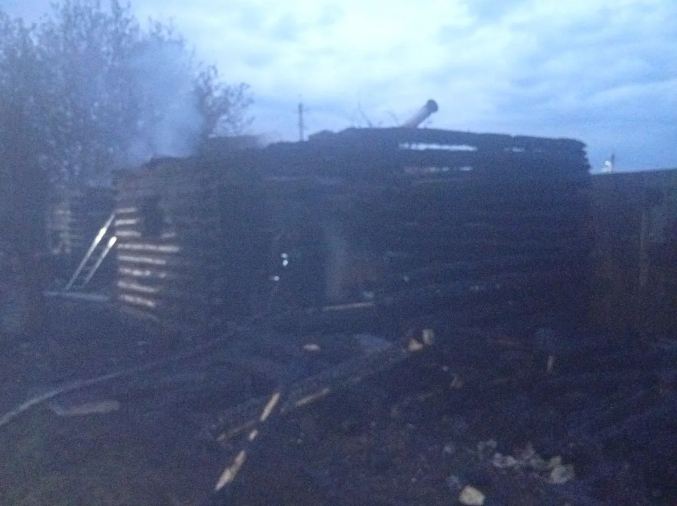 В Приволжском районе произошло возгорание надворных построек