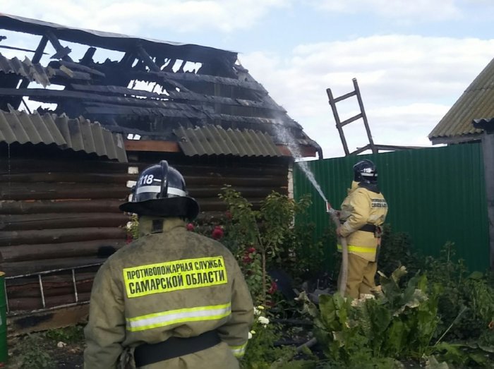 Пожар в Старое Вечканово Исаклинского района