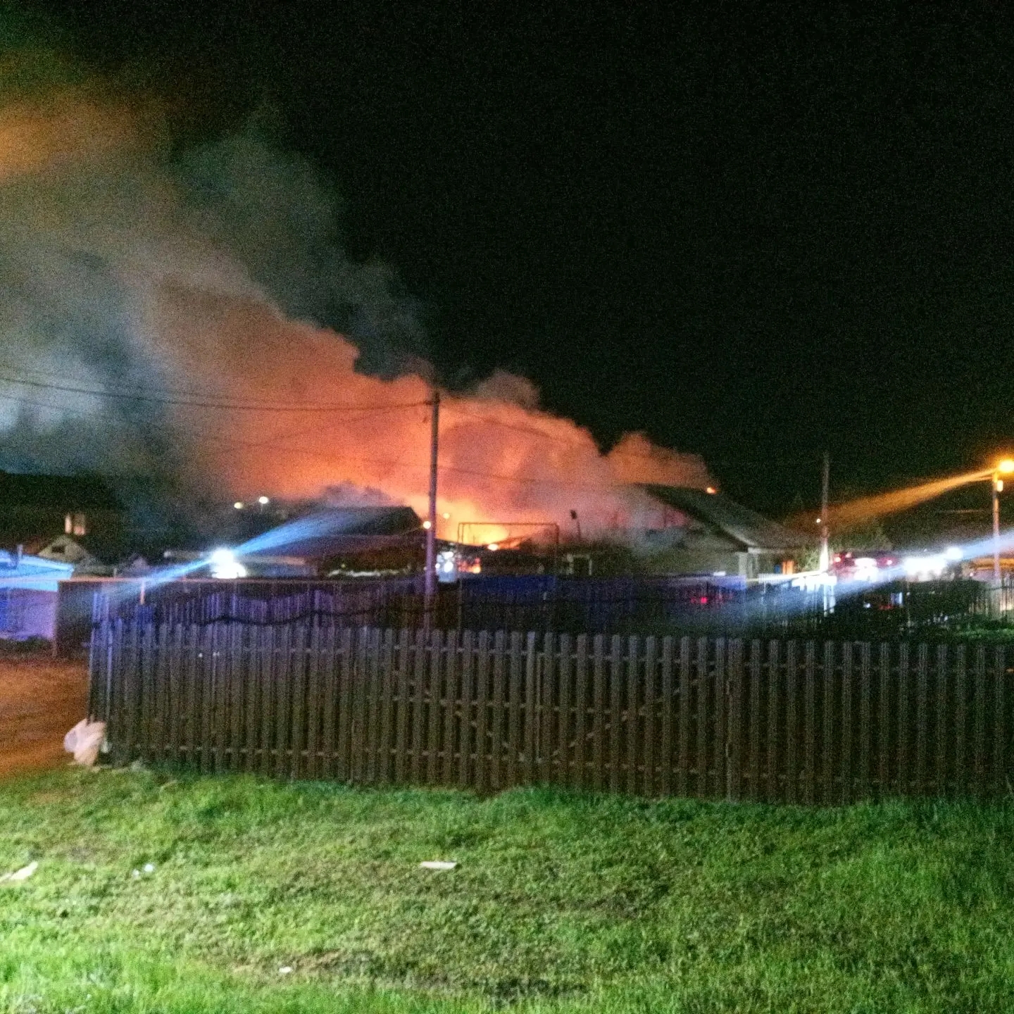 В посёлке городского типа Новосемейкино произошел пожар ранга 1-БИС