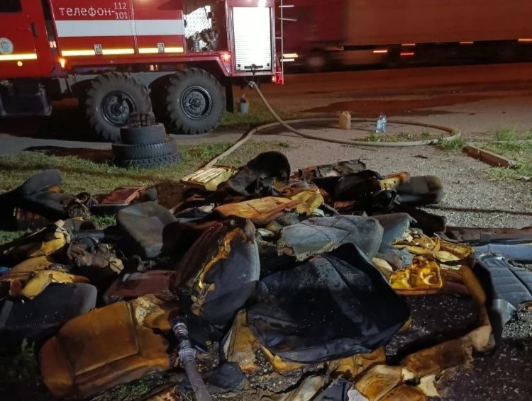 В Сызранском районе ликвидировано возгорание гаража