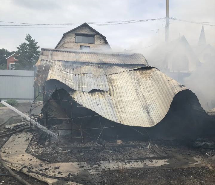 Пожар в сельском поселении Воскресенка Волжского района