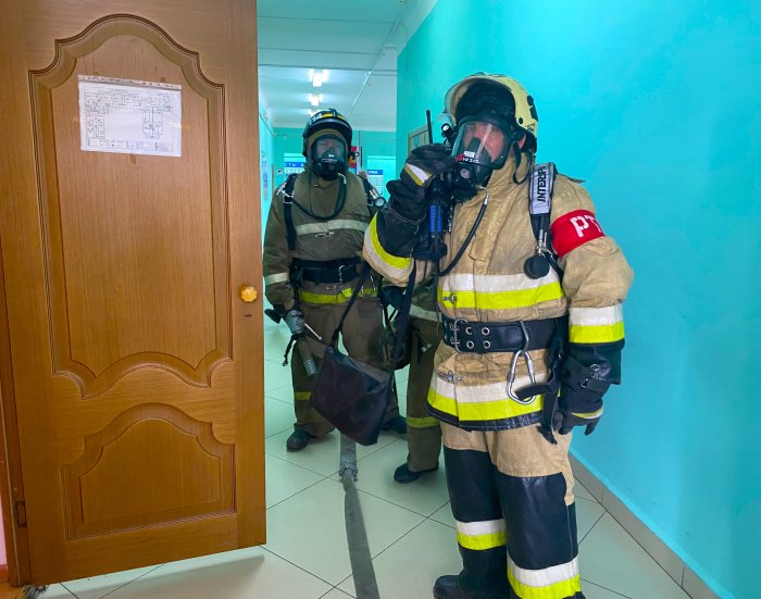 В Шигонском районе прошло пожарно‑тактическое занятие в школе