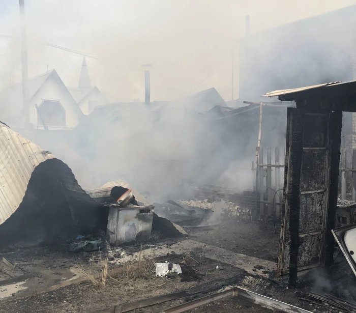 Пожар в сельском поселении Воскресенка Волжского района