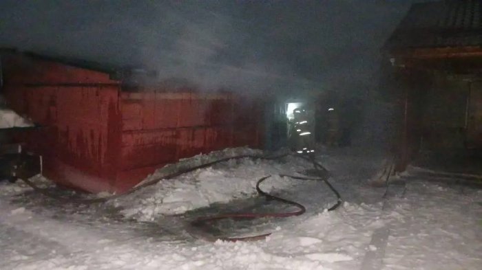 Сегодня в Кинельском районе горела баня 