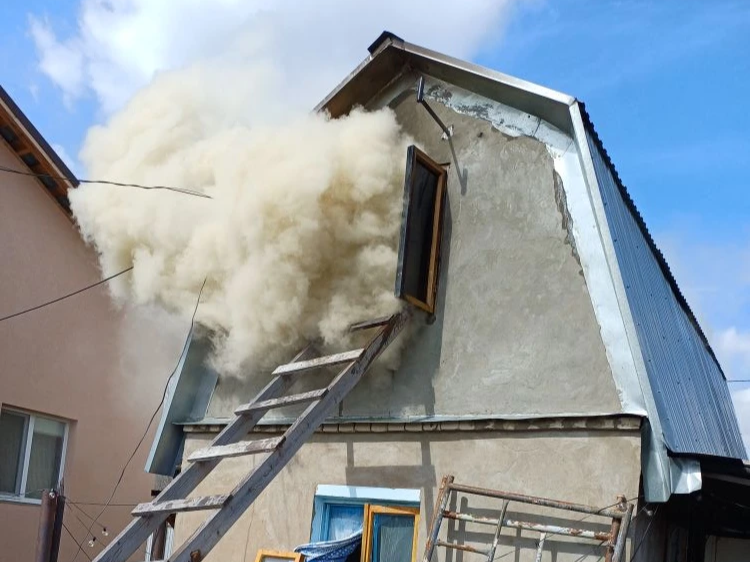 Вчера на территории Волжского района произошло возгорание дачного дома