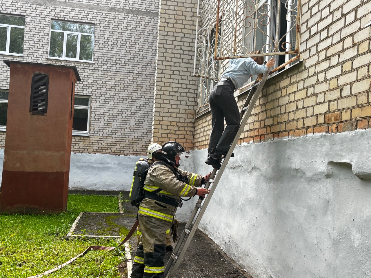 В городе Похвистнево успешно прошло пожарно-тактическое учение