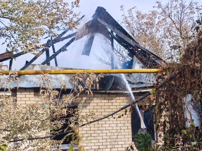 Вчера в Шигонском районе горел частный дом на площади 100 квадратных метров