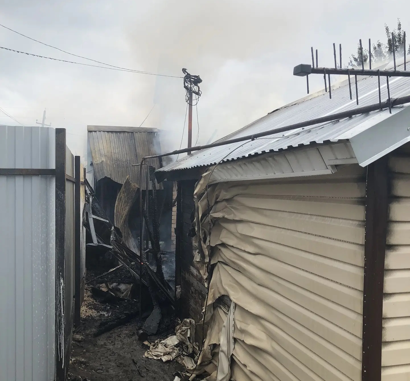 Пожар в сельском поселении Воскресенка Волжского района
