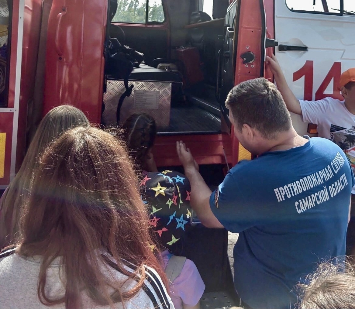 Познавательная экскурсия в пожарно-спасательное подразделение Кинель-Черкасского района