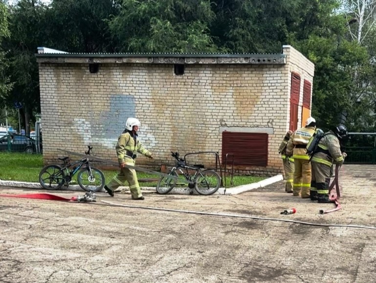 В городе Похвистнево успешно прошло пожарно-тактическое учение