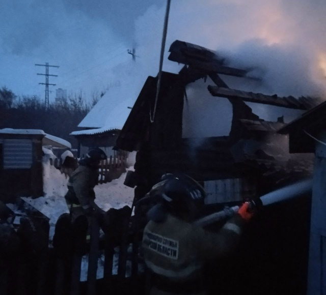 И снова - выезд на тушение бани в Челно-Вершинском районе