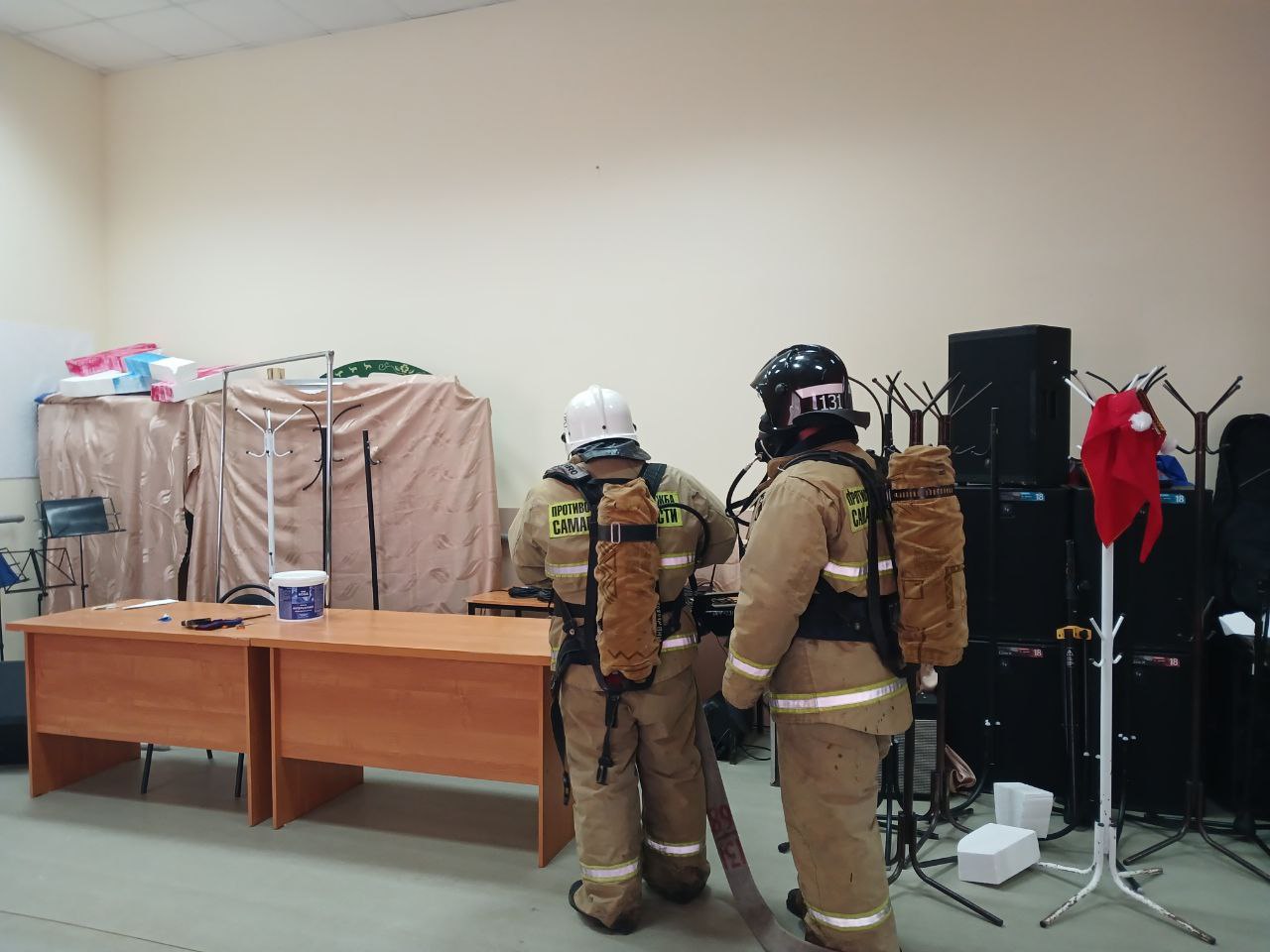 Пожарно-тактические учения в Шенталинском районе