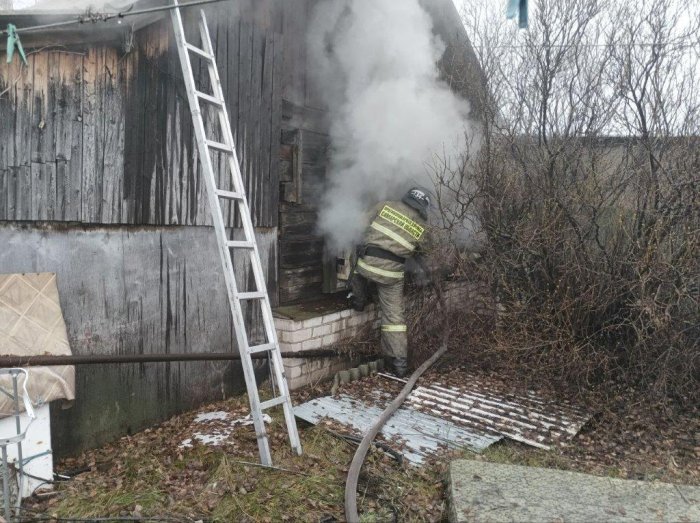 Пожар в селе Борское